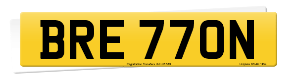 Registration number BRE 770N